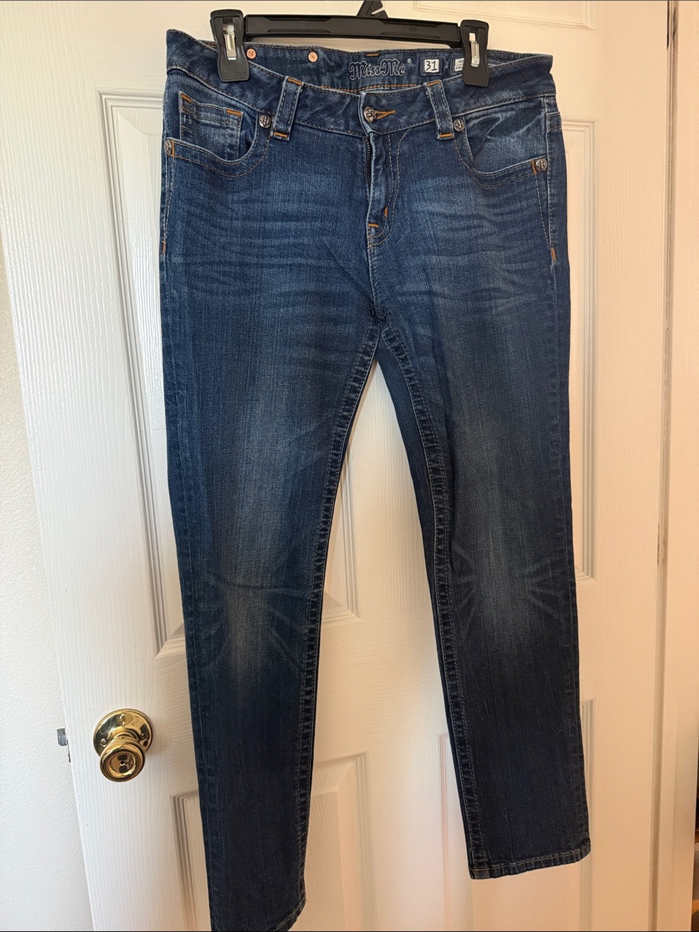 Miss Me Indigo Wash Straight Leg Jeans